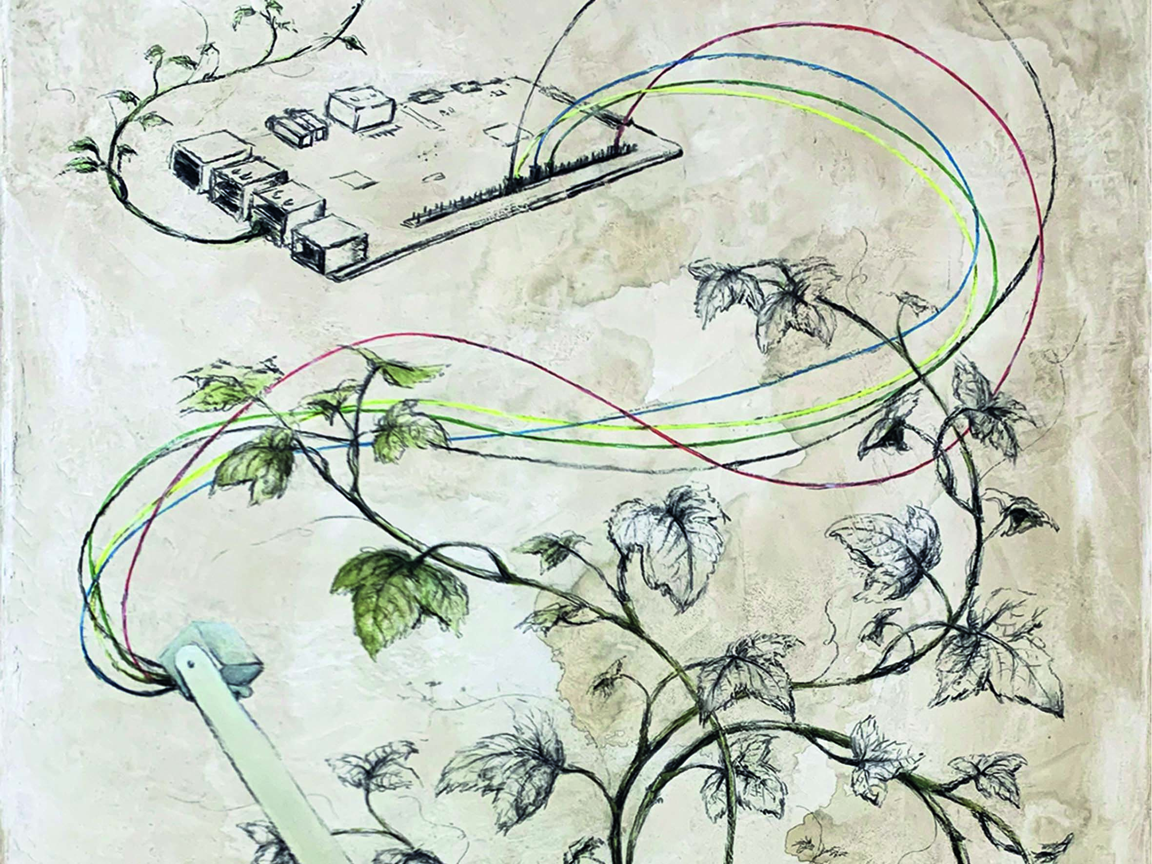 Technical Hybrid Paintings